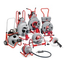 Drain cleaning machines